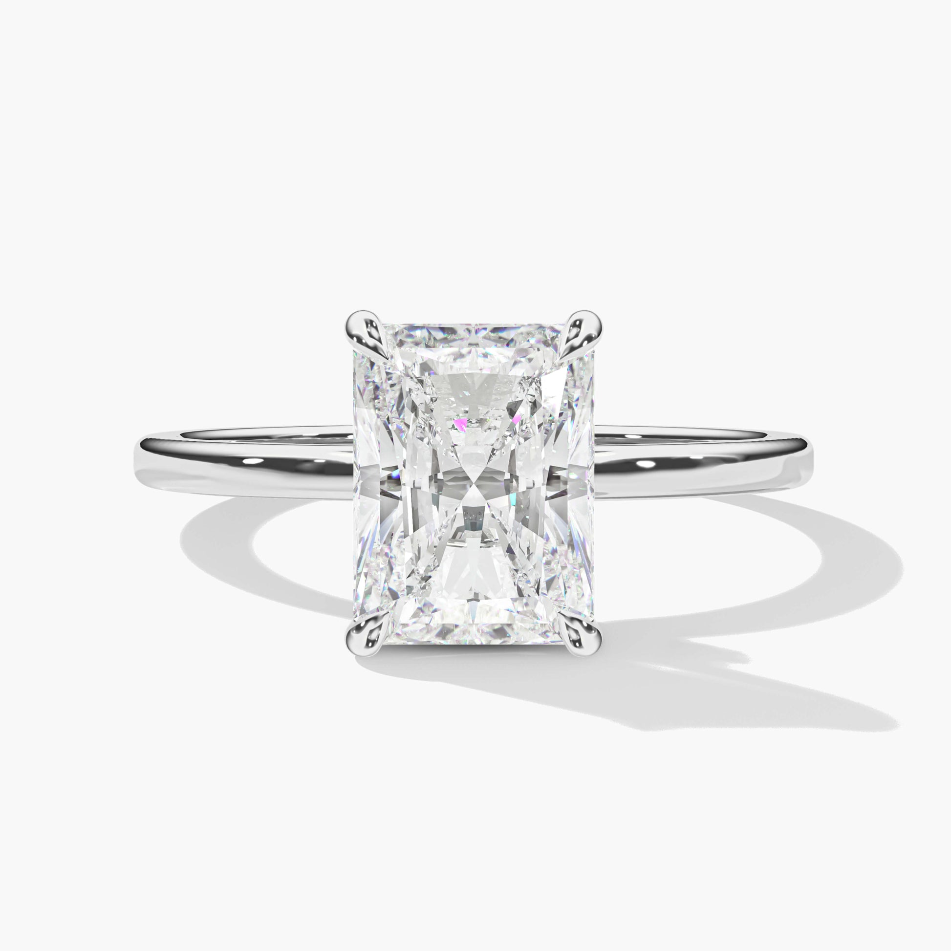 moissanite solitaire ring