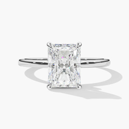 moissanite solitaire ring