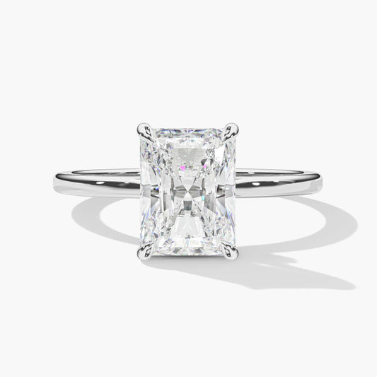 moissanite solitaire ring