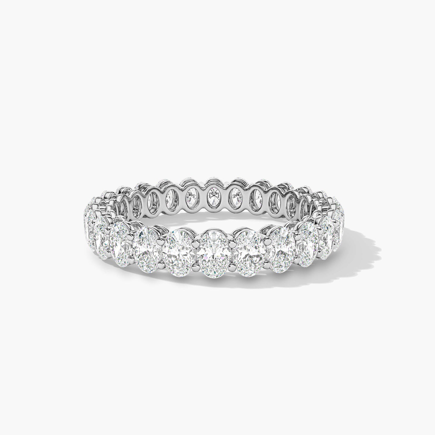 Diamond ring on a white background