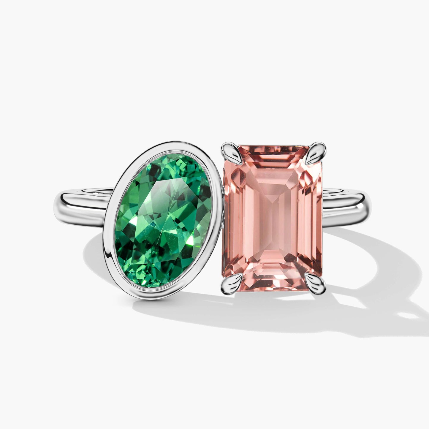 True love and forever love diamond ring