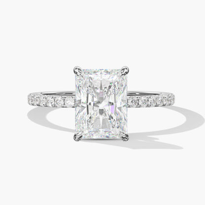 Radiant diamond ring