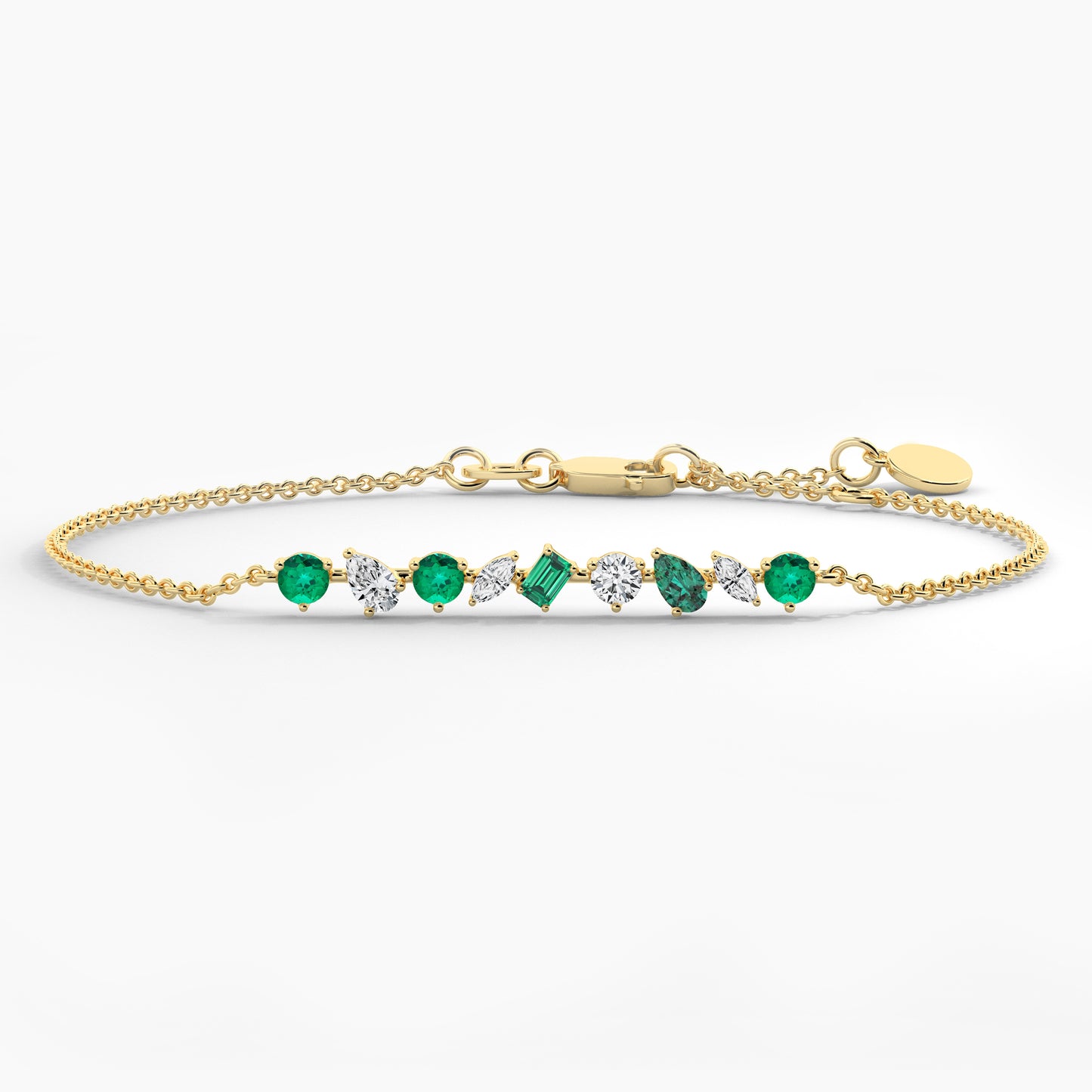 green diamond bracelet