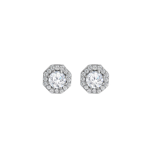 small silver earrings
