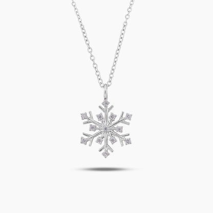 snowflake diamond pendant