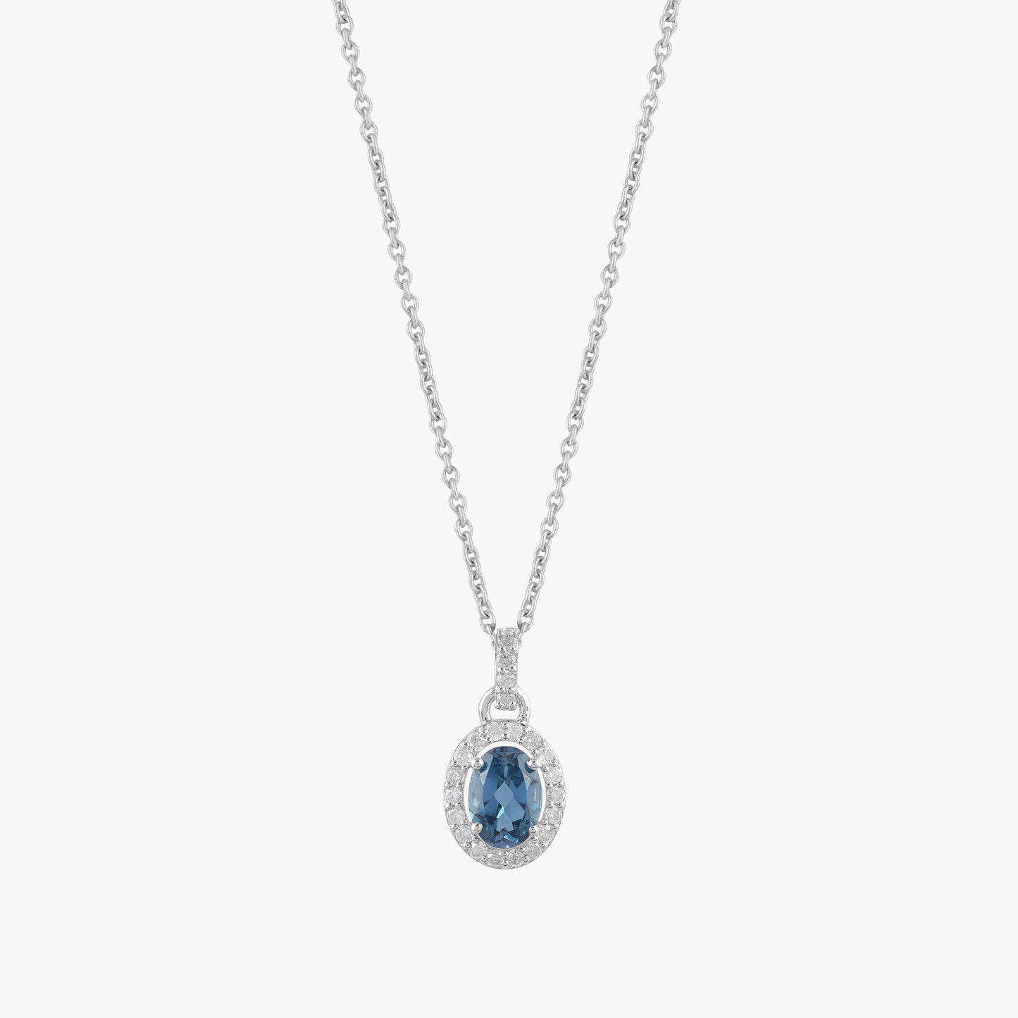 blue topaz necklace​