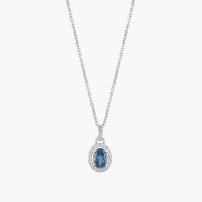 blue topaz necklace​