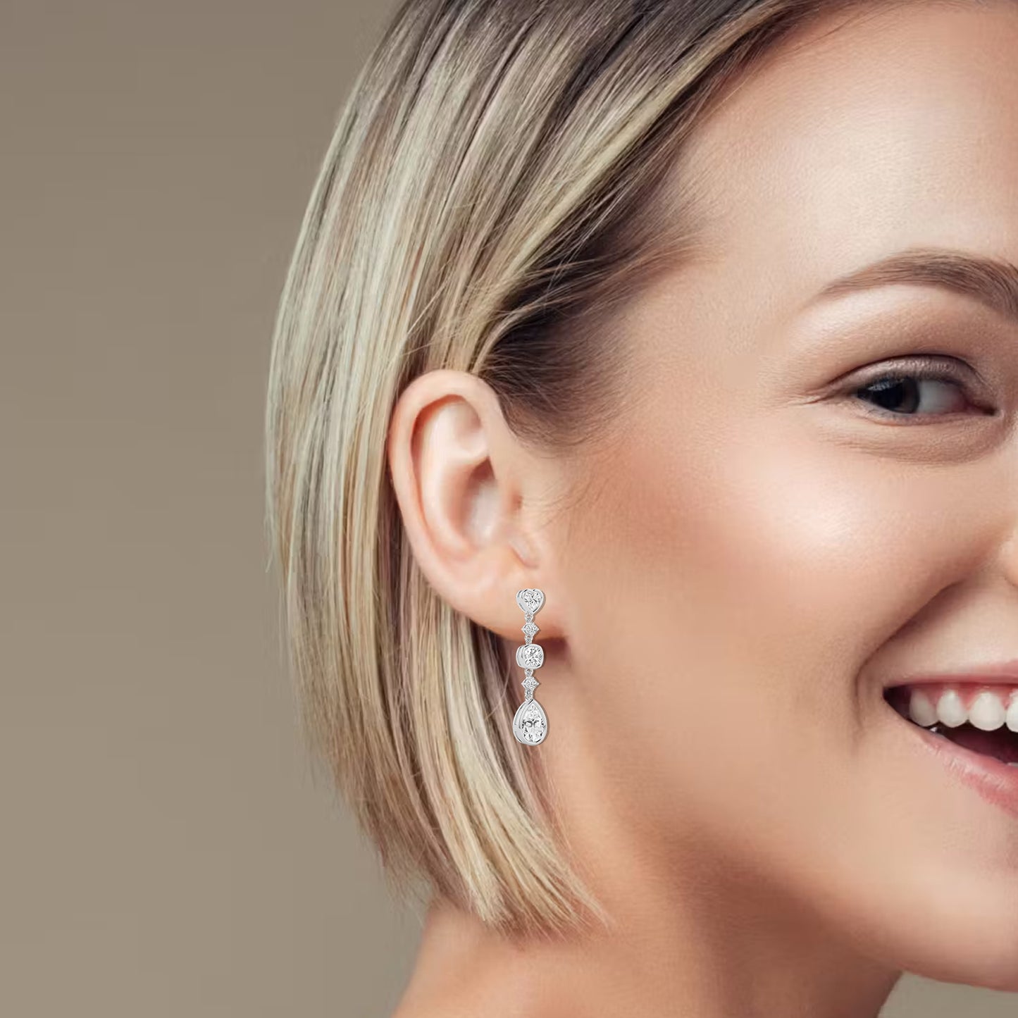 silver dangle earrings