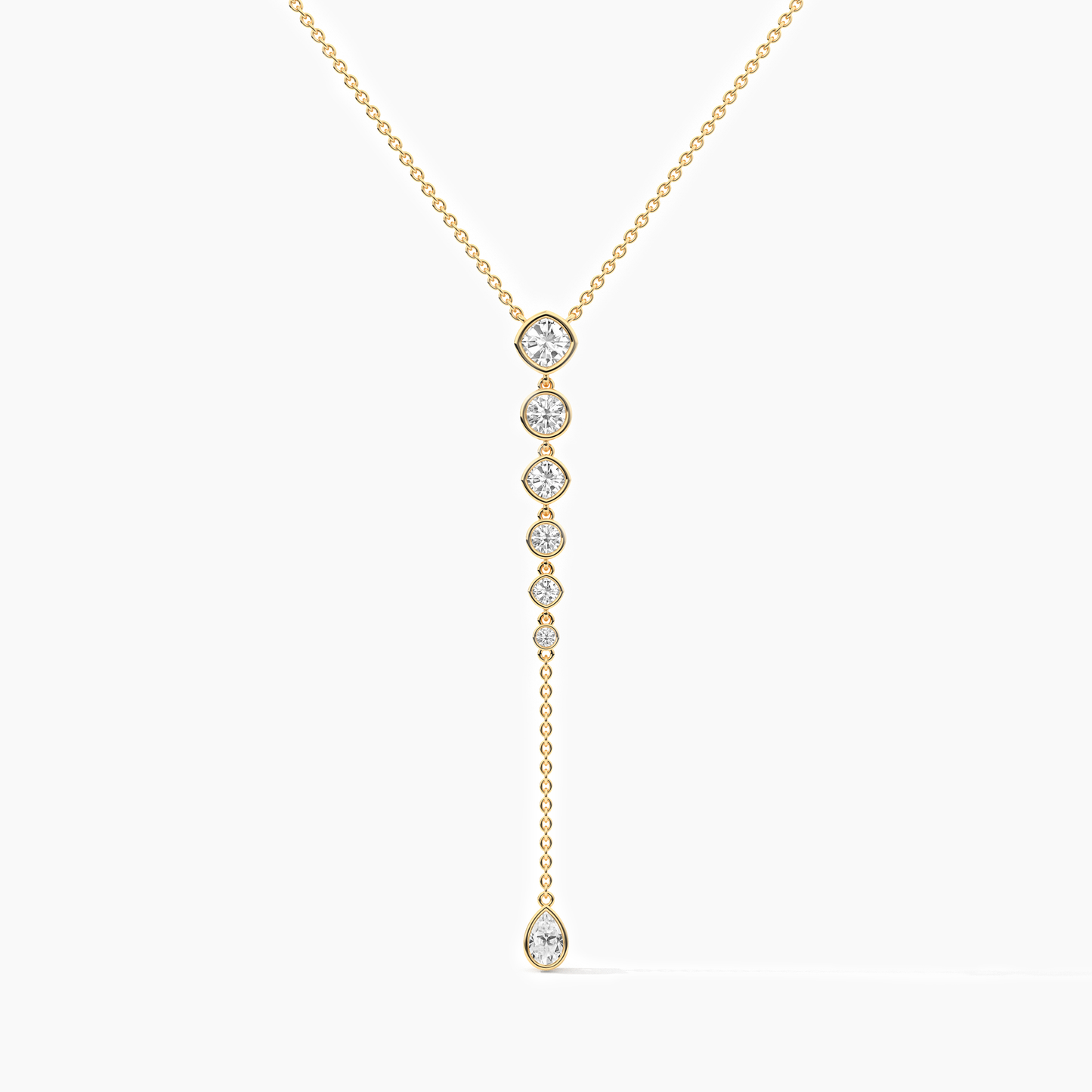 yellow gold-plated silver diamond chain​